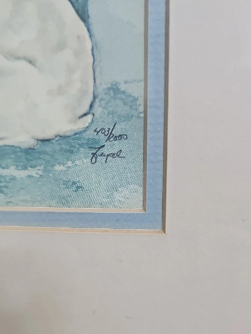 vintage framed limited-edition print titled 
